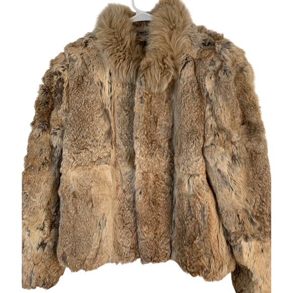 Vintage Split End Ltd. Rabbit Fur Coat Size Large - Picture 6 of 8